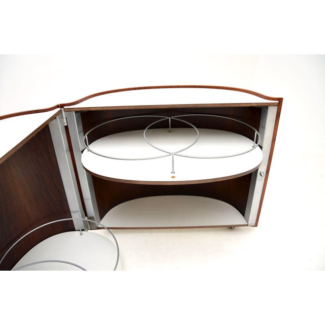 Mid-Century Modern Vintage Italian Drinks Cabinet by Eugenio Gerli for Tecno, 1960s For Sale - Image 3 of 12