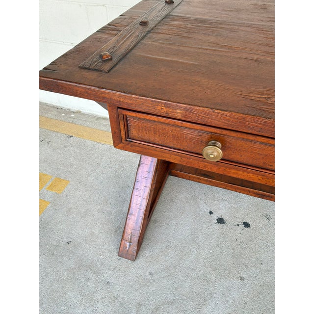 Jonathan Charles Rustic Casual Desk For Sale In Atlanta - Image 6 of 7