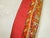 Early 21st Century Shabby Chic Orange Turkish Rug Pillow with Red Backside For Sale - Image 5 of 5