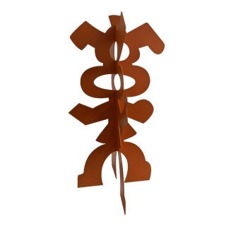 Contemporary Modernist Abstract Steel Sculpture For Sale