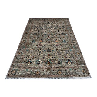 Hand-Knotted Afghan Sultanabad Chobi Wool Area Rug - 8'10" X 12'0" For Sale