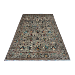Hand-Knotted Afghan Sultanabad Chobi Wool Area Rug - 8'10" X 12'0"