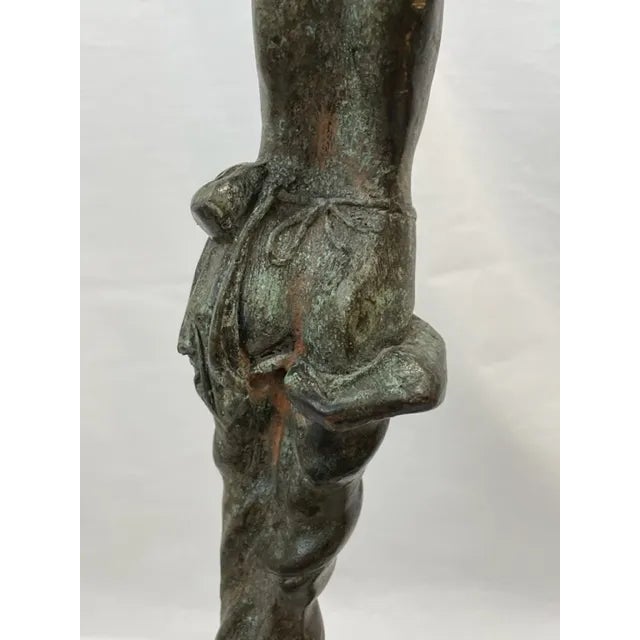 Nymphs Carrying Urns, Boy and Girl Statues, a Pair For Sale - Image 9 of 13