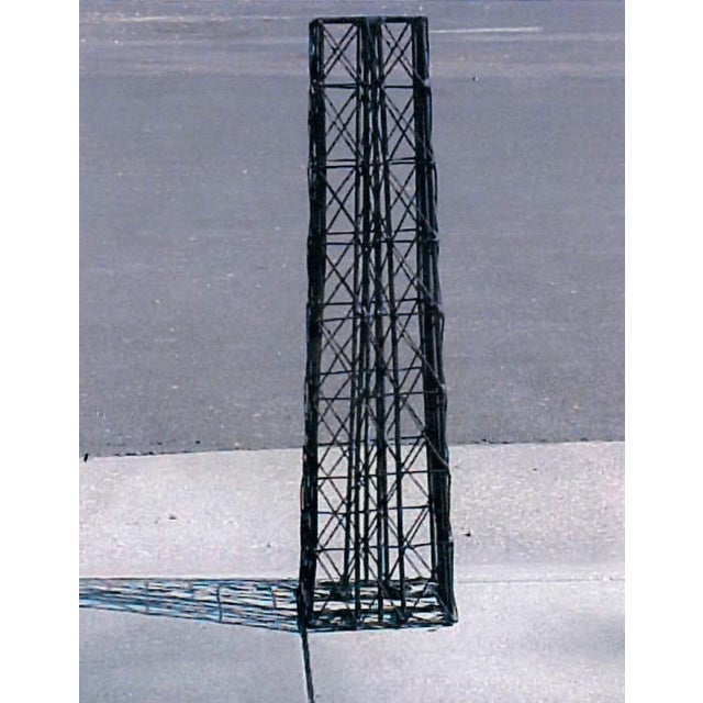 Eiffel Tower Metal Sculpture 9' 8" Tall X 25" Wide Custom Design For Sale - Image 9 of 12