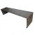 Early 21st Century Modern Industrial Steel Waterfall Bench For Sale - Image 5 of 8