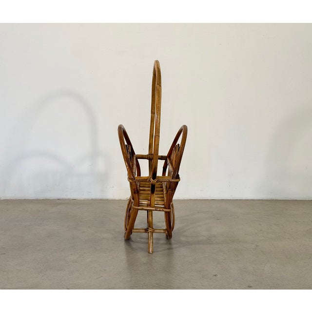 Mid-Century Modern Bamboo Magazine Rack, 1970s For Sale - Image 3 of 10