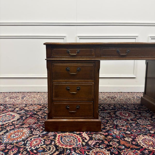 English Oak Desk from Eichholtz For Sale - Image 9 of 18