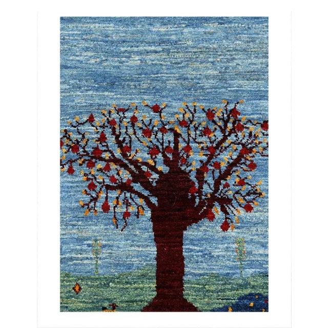 Gabbeh Rugs feature hand-spun wool in both the pile and foundation. These rugs are characterized by their abstract designs...