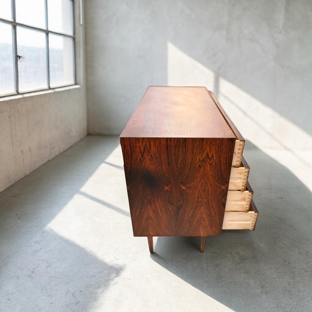 Brown Danish Rosewood Chest of Drawers from FM Møbelfabrik, Denmark, 1960s For Sale - Image 8 of 10