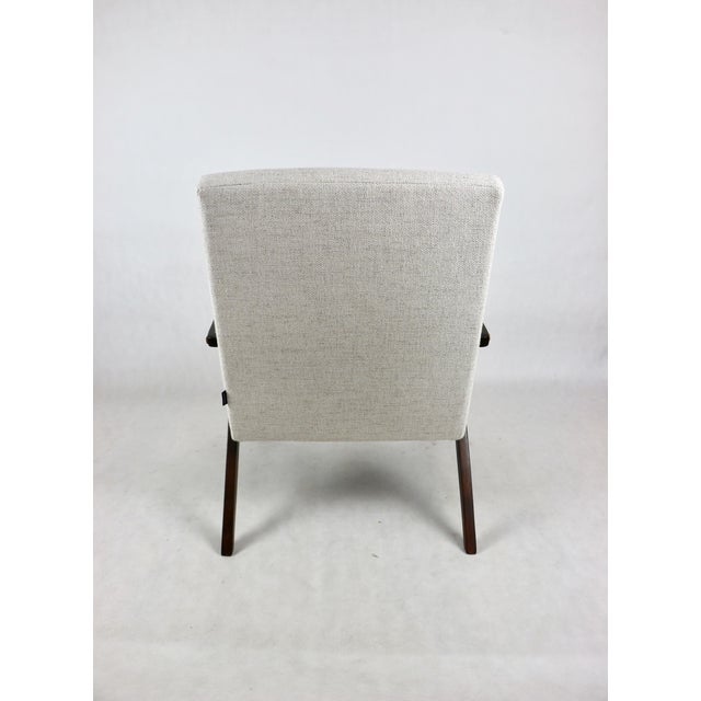 1970s Vintage Model B-310 Chair in Ivory White Boucle, 1970s For Sale - Image 5 of 12
