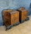Art Deco Pair of Art Deco Walnut Bedside Nightstands, 1940s For Sale - Image 3 of 9