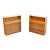 Pair of Vintage Nathan Teak China Display Cabinets For Sale