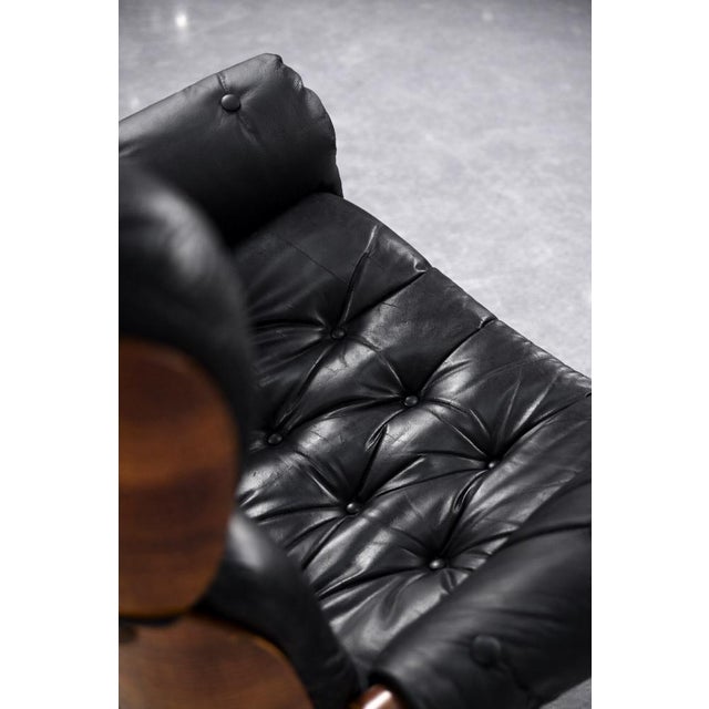 This elegant executive armchair was designed by Martin Stoll for the Swiss manufacturer Stoll Giroflex during the 1960s....