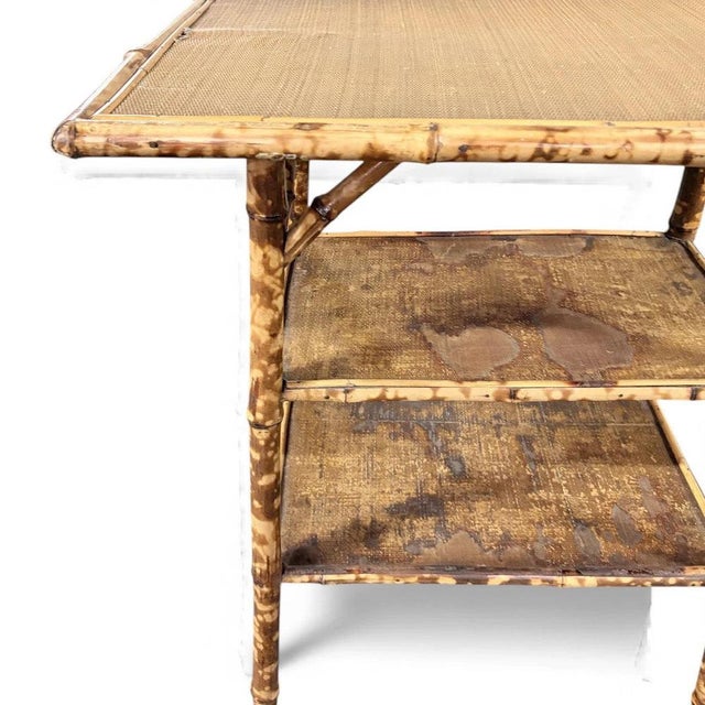 Contemporary Anglo-Japanese Side Table in Bamboo For Sale - Image 3 of 7