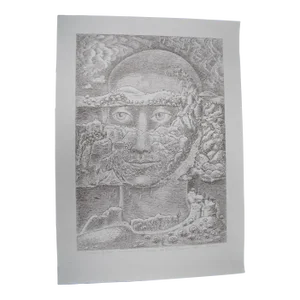 Original Engraving "Natur Und Geist: A Tribute to Creation by Friedr. Rehrmann" 1982 No. 138/200
