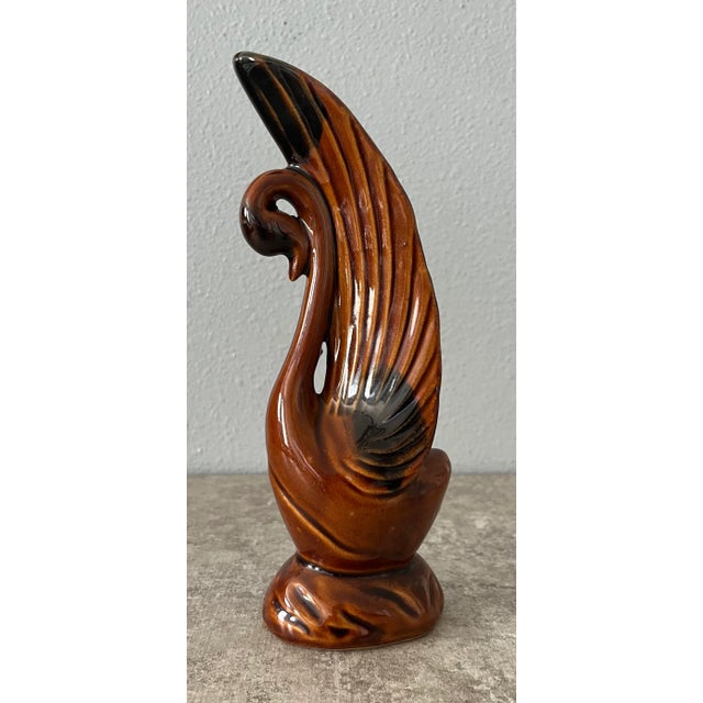 Mid Century Modern Porcelain Swan Figurine For Sale - Image 4 of 10