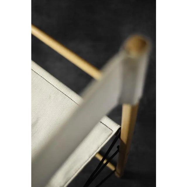 Mid-Century Scandinavian Modern Beech & Canvas Safari Directors Chairs, 1960s, Set of 2 For Sale - Image 16 of 18