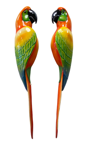 Macaws in Fiberglass & Epoxy, Italy, 1970s, Set of 2