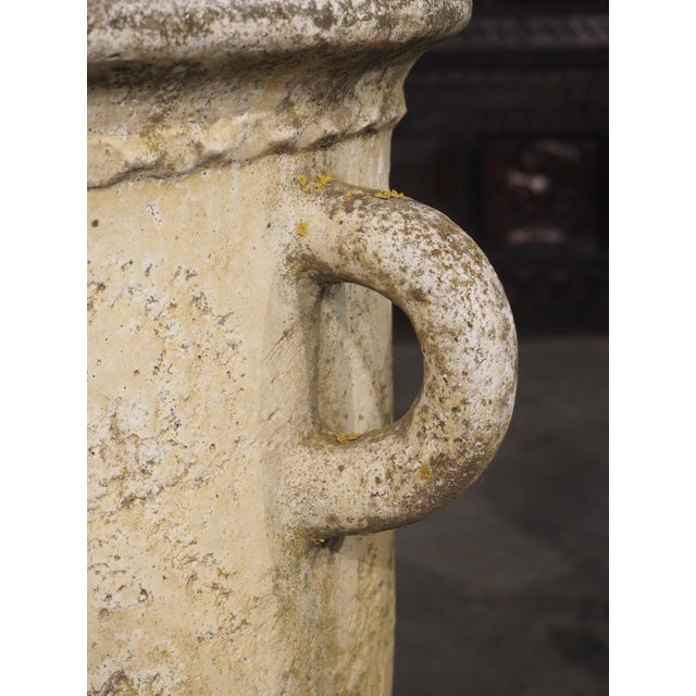 Pair of Vintage French Cement Planters With Looped Handles, Circa 1970s For Sale - Image 14 of 18