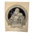 1940s Original t.e. Schrock Signed Graphite Illustration of Madonna and Child “Holy Night,” 14 × 11 In. For Sale