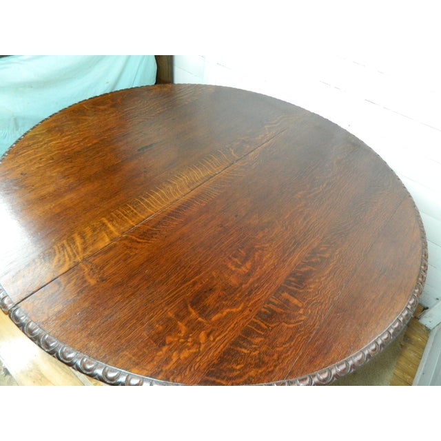 Oak Demi Lune Barley Twist Table For Sale - Image 10 of 18