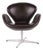 Swan Chair in Dark Brown Leather by Arne Jacobsen and Fritz Hansen, 2007 For Sale