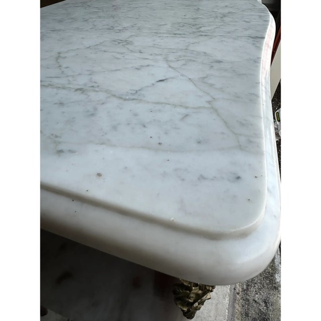 Vintage French Louis XV-Style Marble-Top Triple Commode Dresser With Ormolu Mounts For Sale In Miami - Image 6 of 10