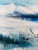 Textile "Edge of Memory", Abstract Painting in Blue and White For Sale - Image 7 of 7