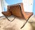 Pair of Knoll Barcelona® Chairs by Ludwig Mies Van Der Rohe - Velluto Pelle Umber Leather For Sale - Image 10 of 12