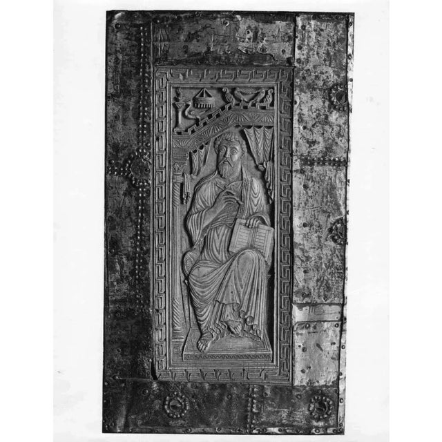 Cividale Duomo is a b/w photographic print on Cardboard. The artwork represents a detail of the interior of the church....