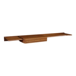 Italian Mid Century Modern Wall Mounted Console For Sale