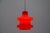 1960s Lipstick Red Glass Hanging Lamp by Peill & Putzler, 1960s For Sale - Image 5 of 11