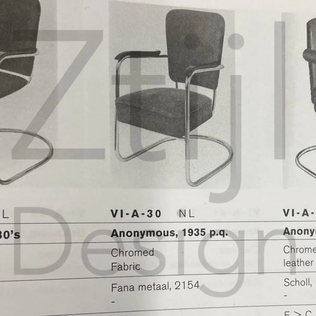 2154 Armchair by Paul Schuitema for Fana Metaal, 1930s For Sale - Image 11 of 12