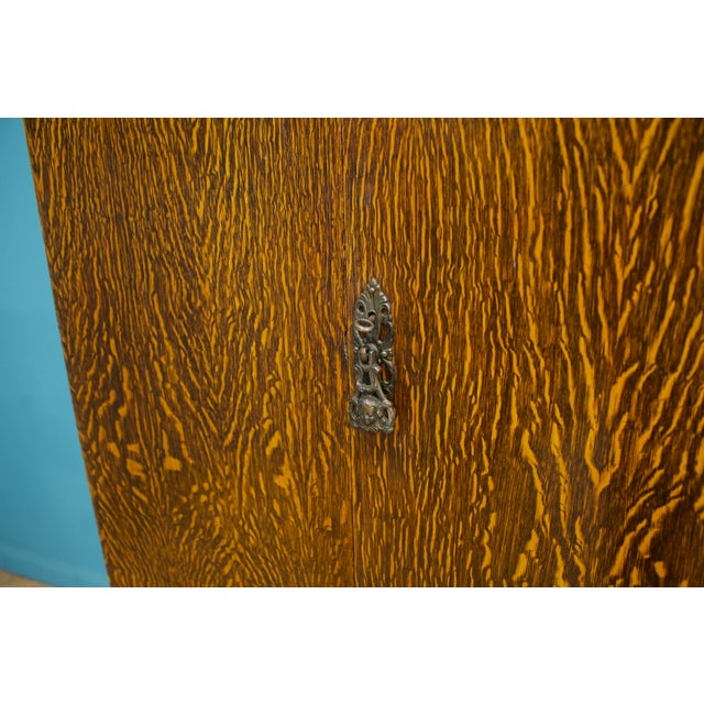Vintage Art Deco Oak Wardrobe, 1930s For Sale - Image 6 of 12