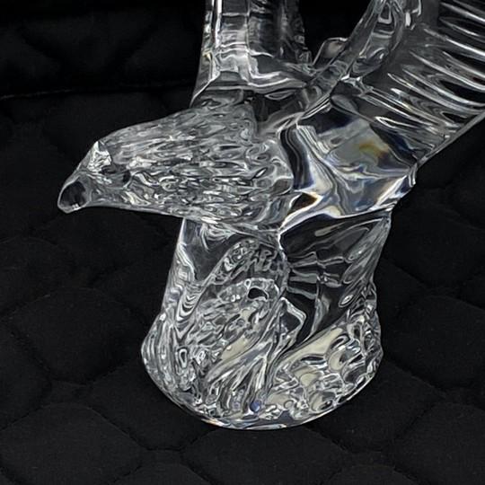 Waterford Crystal Fred Curtis Sculpture/Figurine - Eagle With Outstretched Wings (Vintage, Model #105153) For Sale - Image 14 of 18