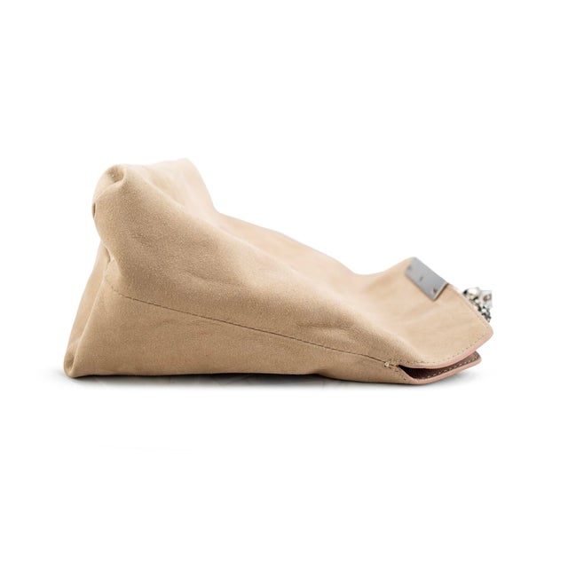 Alexander McQueen Rose Pink Skull Jewel Four-Ring Soft Leather Clutch Bag For Sale In Houston - Image 6 of 16