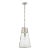 Thomas O'Brien for Visual Comfort Signature Robinson Large Pendant in Polished Nickel with Seeded Glass For Sale