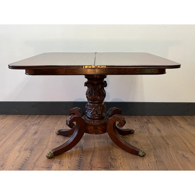 American Empire Swivel-Top Games Table For Sale - Image 12 of 12