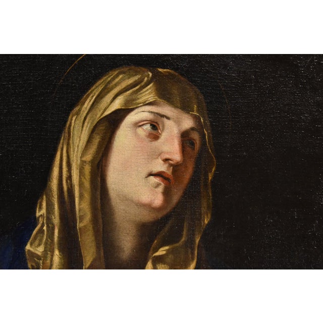 After Guido Reni, Mater Dolorosa Reni, 1650, Oil on Canvas For Sale - Image 4 of 15