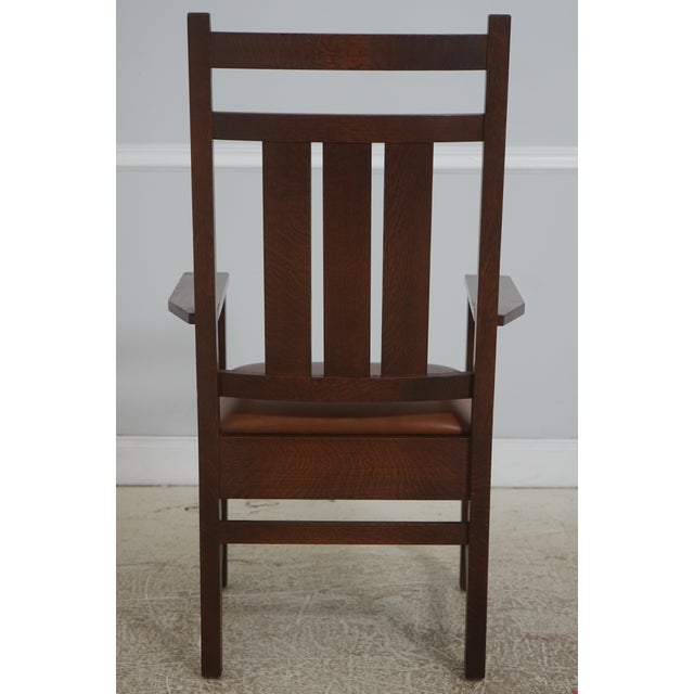 Stickley Stickley Mission Oak Arts & Crafts Armchair For Sale - Image 4 of 18