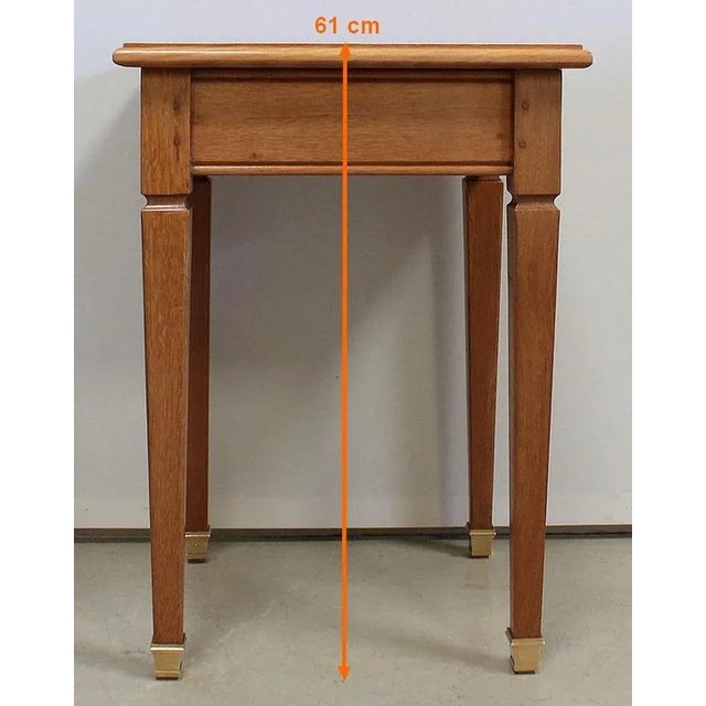 Small Solid Oak Blonde Side Table, 1950s For Sale - Image 16 of 18