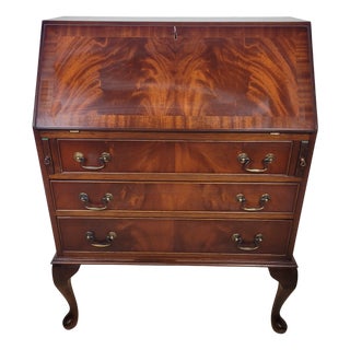 Vintage Writing Desk Bureau, 1950s For Sale