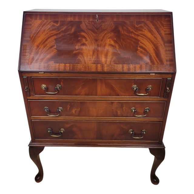 Vintage Writing Desk Bureau, 1950s For Sale