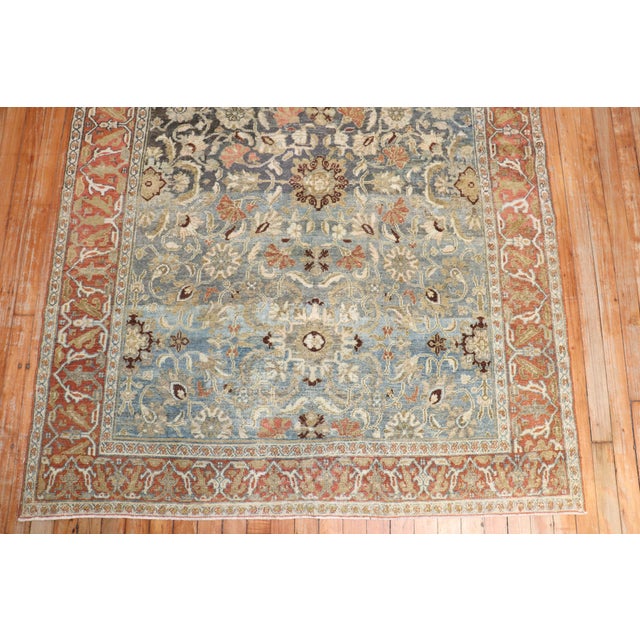 English Antique Persian Senneh Bibikabad Rug - 4'7" x 6'6" For Sale - Image 3 of 9