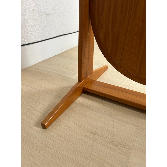 1960s Freestanding Danish Teak Mirror Pedersen & Hansen for Viby J Mobelfabrik For Sale - Image 12 of 15