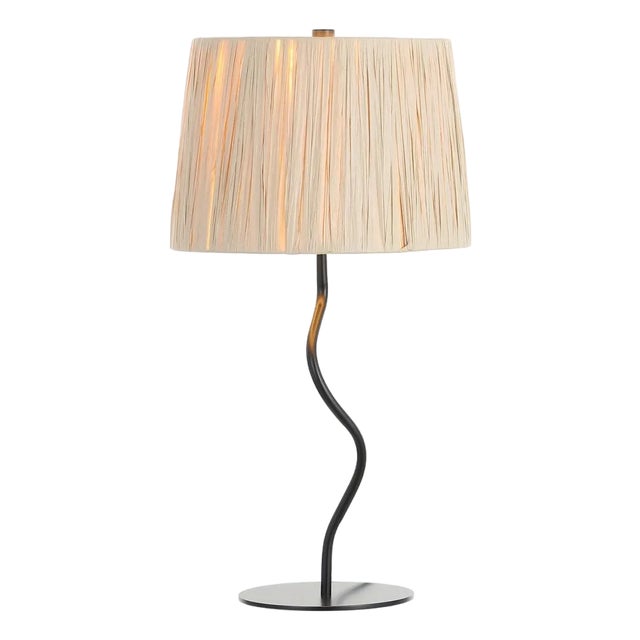 Ziggi 24.25" Paper Rope Squiggle Table Lamp For Sale
