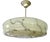 Art Deco Ivory Marble Glass Pendant Light, 1930s For Sale