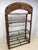 Vintage Rattan and Glass Arched Fan Top Multi Shelf Etagere For Sale - Image 4 of 18