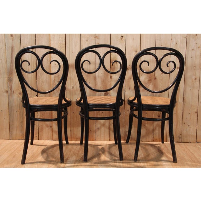 Black Vintage Chairs by Michael Thonet for Gebrüder Thonet, 1880, Set of 6 For Sale - Image 8 of 13