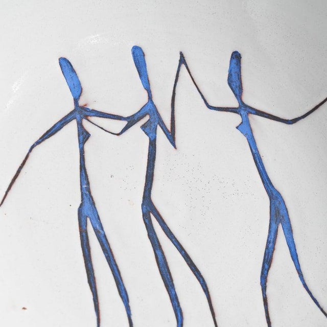 1950s Large Mid-Century Studio Pottery Dish by Hans Wagner, 1950s For Sale - Image 5 of 8